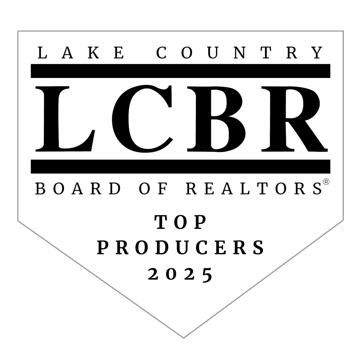 Lake Country Board of REALTORS Top Producers 2025 badge