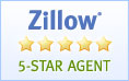 Zillow 5-Star Agent badge